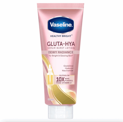 Vaseline Gluta-Hya Dewy Radiance Lotion in pink tube, 330ml