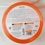 Back label of Dr Rashel Vitamin C Soothing Gel 99% brightening and anti-aging skincare, showing ingredients, benefits, directions, and multiple uses.