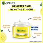 Garnier Bright Complete Vitamin C Night Cream 40g - Sleeping Mask - Image 4