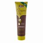 Front view of XHC Argan Oil Shampoo tube (300ml) with green and brown packaging. The label highlights its vegan, SLS-free, and paraben-free formula enriched with Moroccan argan oil extracts for smooth, shiny, and healthy hair.