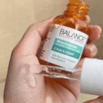 Balance niacinamide blemish recovery serum texture shown on dropper