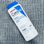 CeraVe gentle hydrating shampoo 355ml placed on a textured towel for dry and sensitive scalp care in Sri Lanka