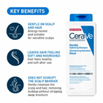CeraVe gentle hydrating shampoo key benefits showing gentle cleansing, soft hair and scalp barrier care in Sri Lanka