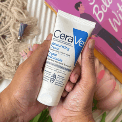 CeraVe moisturizing cream 57g held in hand for normal to dry skin available in Sri Lanka