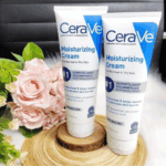 Two CeraVe Moisturizing Cream tubes displayed together showing dermatologist recommended moisturizer for dry skin