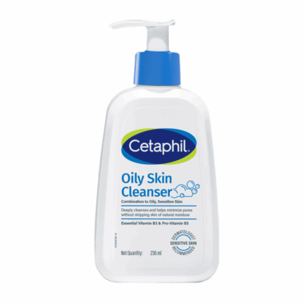 Cetaphil Oily Skin Cleanser pump bottle for combination to oily sensitive skin 236ml