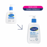 Cetaphil Oily Skin Cleanser old vs new packaging showing same formula update