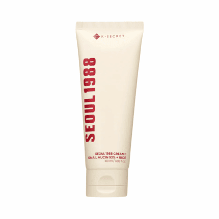 K-Secret Seoul 1988 Cream with 93% snail mucin and rice extract front view tube 100ml