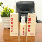 K Secret Seoul 1988 retinal liposome serum bottle placed between two product boxes on table display