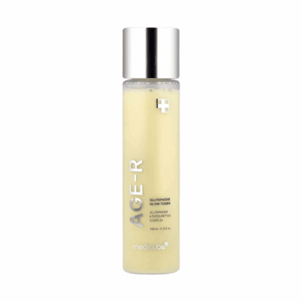 Medicube AGE-R Glutathione Glow Toner with glutathione and peptide complex in clear bottle