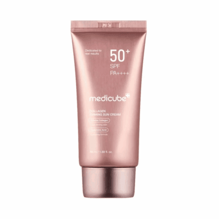 Medicube Collagen Firming Sun Cream SPF 50+ PA++++ front view packaging