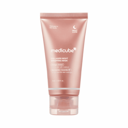 Medicube Collagen Night Wrapping Mask tube with collagen extract for overnight skin hydration