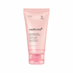 Medicube PDRN Pink Caffeine Night Wrapping Mask tube 75ml isolated on white background