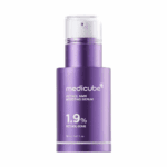 Medicube Retinol NMN Boosting Serum 1.9% retinol-some in purple pump bottle on white background