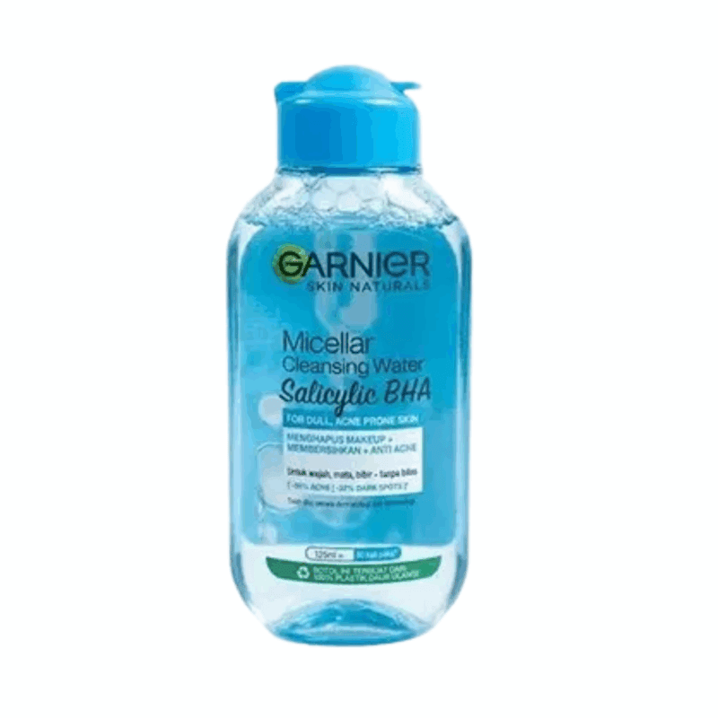 Garnier Micellar Cleansing Water Salicylic BHA 125ml bottle for oily acne prone skin makeup remover skincare Sri Lanka