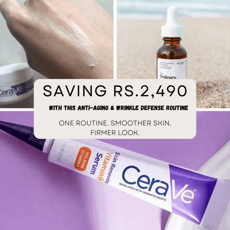 Anti-Aging Wrinkle Defense Bundle Save Rs 2,490 Offer Banner