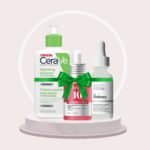 Brightening skincare bundle for dark spots featuring CeraVe Hydrating Cleanser, The Ordinary Alpha Arbutin, and Anua Niacinamide TXA serum in Sri Lanka
