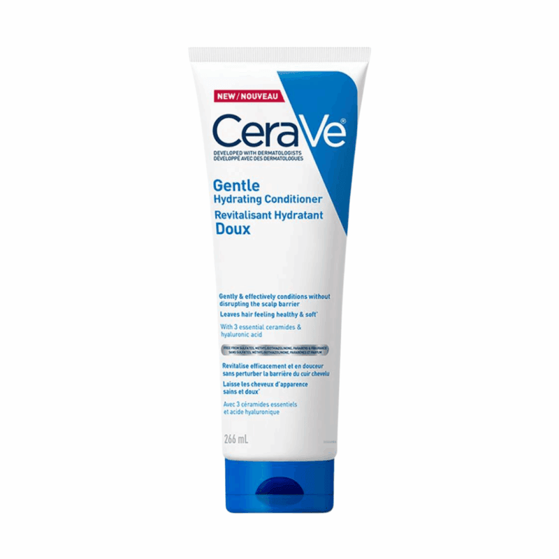 CeraVe Gentle Hydration Conditioner 266ml tube for sensitive scalp and dry hair, dermatologist developed ceramide conditioner available in Sri Lanka