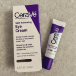 CeraVe Skin Renewing Eye Cream 15ml tube with box packaging, peptide complex eye cream for fine lines and wrinkles developed by dermatologists available in Sri Lanka