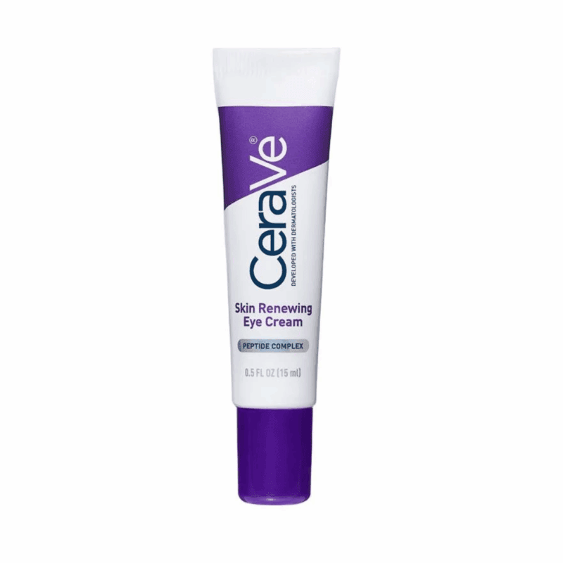 CeraVe Skin Renewing Eye Cream 15ml tube with peptide complex, dermatologist developed under eye cream for fine lines and wrinkles available in Sri Lanka