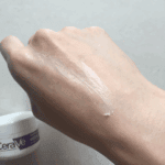 CeraVe Skin Renewing Night Cream texture on skin