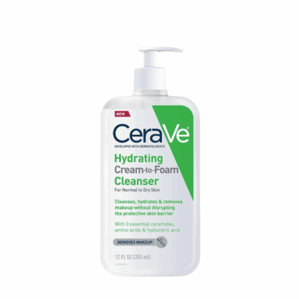 CeraVe Hydrating Cream to Foam Cleanser 355ml in Sri Lanka for normal to dry skin