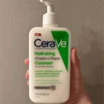 CeraVe Hydrating Cream to Foam Cleanser 355ml held in hand in Sri Lanka for normal to dry skin