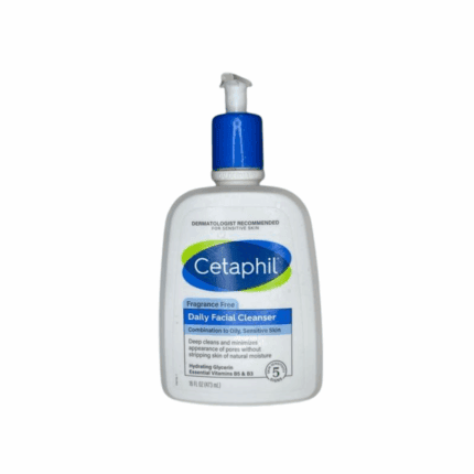 Cetaphil Daily Facial Cleanser 473ml pump bottle fragrance free face wash for sensitive and oily skin Sri Lanka