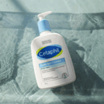 Cetaphil Gentle Skin Cleanser for sensitive skin 500ml bottle placed on water surface in Sri Lanka