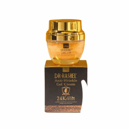 Dr Rashel anti wrinkle gel cream 24K gold collagen 50ml jar with box packaging in Sri Lanka