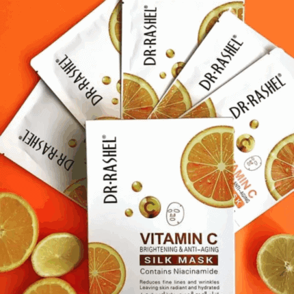 Dr Rashel vitamin C brightening and anti aging silk masks with niacinamide 5pcs pack in Sri Lanka