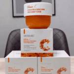 Dr Rashel Vitamin C exfoliating and brightening face and body scrub 250ml boxes and jar display in Sri Lanka