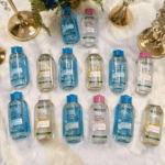 Multiple Garnier Micellar Cleansing Water bottles including Salicylic BHA variants displayed on soft background skincare range Sri Lanka