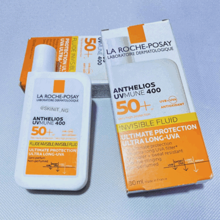La Roche-Posay Anthelios UVMune 400 Invisible Fluid SPF50+ sunscreen bottle with original box packaging