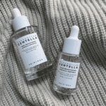 Comparison of SKIN1004 Madagascar Centella Tone Brightening Capsule Ampoule 30ml and 50ml bottles side by side