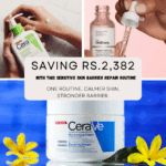 Sensitive Skin Barrier Repair Bundle savings offer with CeraVe Hydrating Cleanser, The Ordinary Hyaluronic Acid and CeraVe Moisturizing Cream