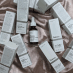 Multiple The Ordinary AHA 30% BHA 2% Peeling Solution boxes with serum bottle displayed on fabric exfoliating skincare Sri Lanka
