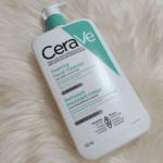 CeraVe Foaming Facial Cleanser on Soft Fur Background