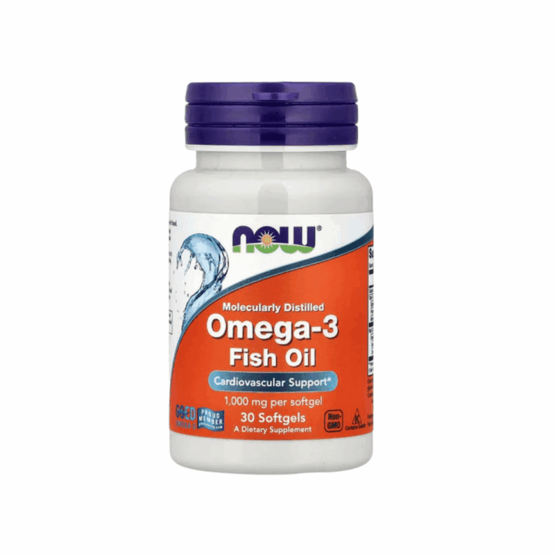 NOW Omega-3 Fish Oil 1000 mg Softgels Dietary Supplement